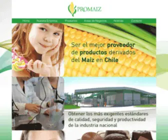 Promaiz.cl(Industria de productos derivados de la refinación de maíz) Screenshot