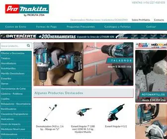 Promakita.cl(HERRAMIENTAS ELÉCTRICAS Y BATERIA DE CONSTRUCCIÓN) Screenshot