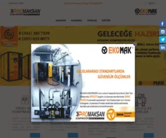 Promaksankompresor.com(Ekomak Güney Marmara Bölge Distribütörü) Screenshot