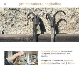 Promanufacta.ch(Pro manufacta engiadina) Screenshot