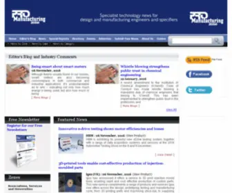 Promanufacturingzone.com(The daily source of news for design engineers and manufacturers) Screenshot