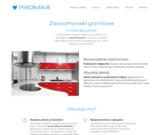 Promar24.pl(DOBRE Zlewozmywaki granitowe do każdej kuchni) Screenshot
