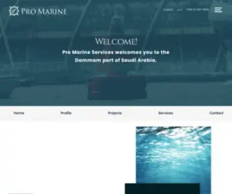 Promarineltd.com(Pro Marine Services) Screenshot