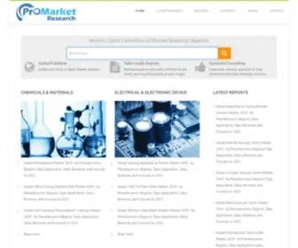 Promarketresearch.com(Pro Market Reasearch) Screenshot