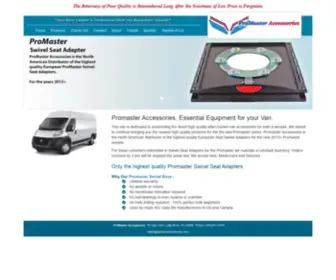 Promasteraccessories.com(Swivel Seat Adaptors) Screenshot