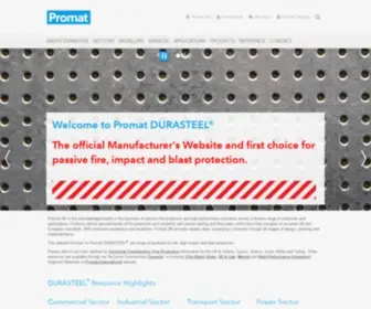 Promat-Durasteel.co.uk(Promat Durasteel) Screenshot