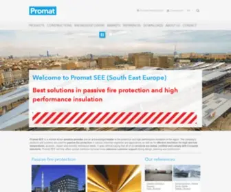 Promat-See.com(Pasivna požarna zaščita Promat) Screenshot