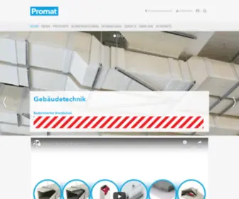 Promat.at(Baulicher Brandschutz) Screenshot
