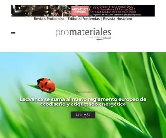 Promateriales.com(Revista de arquitectura y construcci) Screenshot