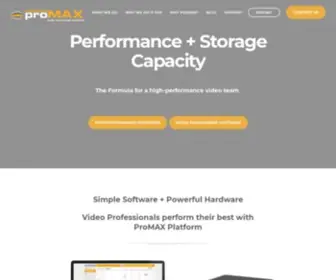 Promax.com(TOP Shared Storage for Video Editing (SAN) ProMAX) Screenshot