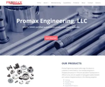Promaxeng.com(PROMAX ENGINEERING) Screenshot
