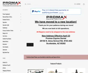 Promaxequinedental.com(Promax Equine Dental) Screenshot