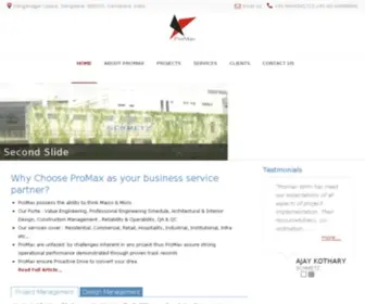 Promax.in(Project Management firm specialising in Industrial) Screenshot