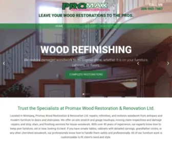 Promaxrestoration.ca(Promax Wood Restoration & Renovation Ltd) Screenshot