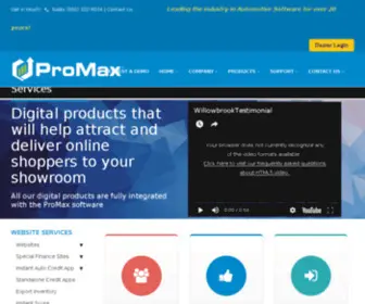 Promaxwebsites.com(ProMax.com Websites) Screenshot