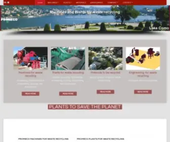 Promeco.it(Machines for waste recycling) Screenshot