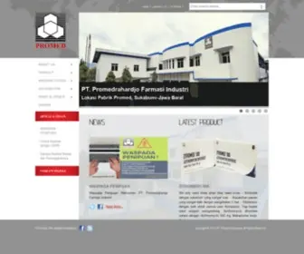 Promed.co.id(Promedrahardjo Farmasi Industri) Screenshot