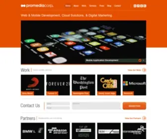 Promediacorp.com(Web & Mobile Development) Screenshot