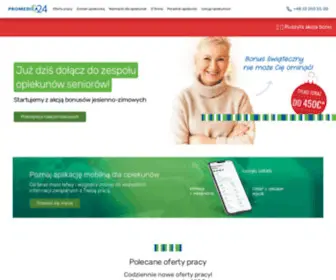 Promedica24.com.pl(Praca dla opiekunek osób starszych Niemcy) Screenshot