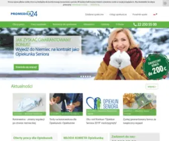 Promedica24.pl(Praca dla opiekunek osób starszych Niemcy) Screenshot