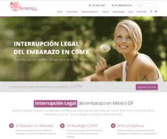 Promedicamujer.mx(ILE DF) Screenshot