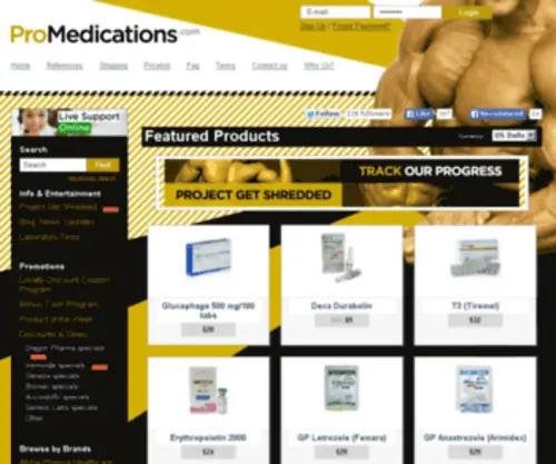 Promedications.com(Buy Anabolic Steroids Online) Screenshot
