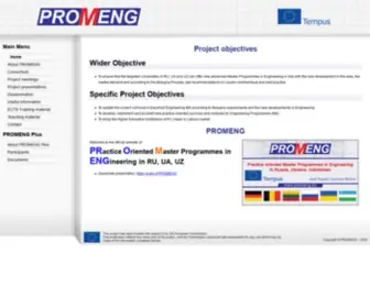 Promeng.eu(PROMENG TEMPUS) Screenshot