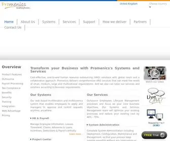 Promenics.com(About) Screenshot