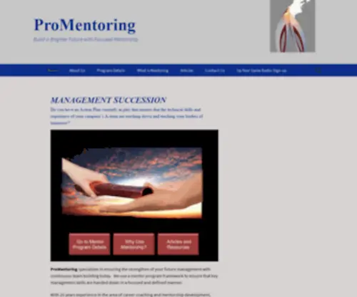 Promentoringinc.com(ProMentoring Inc) Screenshot