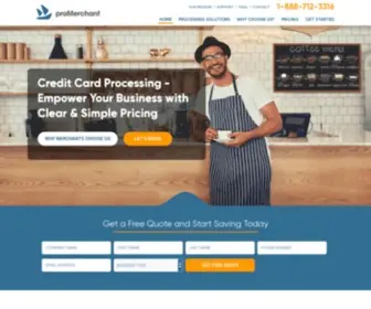 Promerchant.com(Credit Card Processing for Today's Businesses) Screenshot