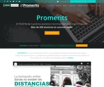 Promerits.org(Grados, Masters y Cursos Online) Screenshot