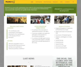 Prometa.org.bo(Protección del medio ambiente Tarija) Screenshot