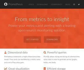 Prometheus.io(Monitoring system & time series database) Screenshot