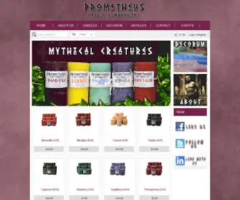 Prometheuscandle.com(Prometheus Candle Company) Screenshot