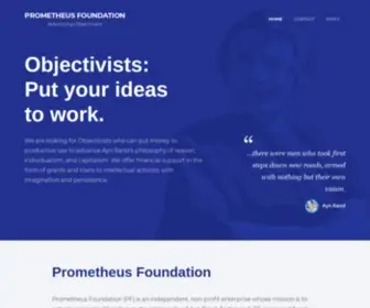 Prometheusfdn.org(The Prometheus Foundation) Screenshot