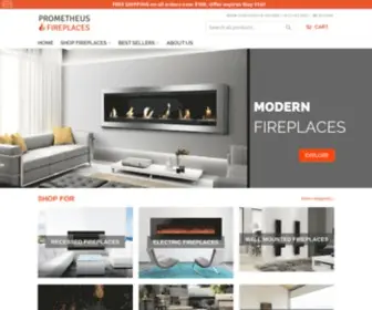 Prometheusfireplaces.com Screenshot