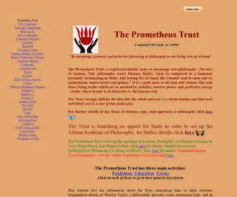 Prometheustrust.co.uk(Prometheus Trust) Screenshot