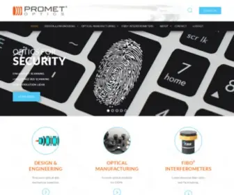 Prometoptics.com(Optical Engineering Company) Screenshot