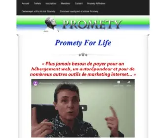 Promety.com(Gardez le contact avec vos clients) Screenshot