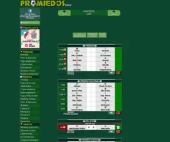 Promiedos.com.ar(Futbol Argentino) Screenshot