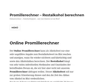 Promillerechner.net(Promillerechner online) Screenshot