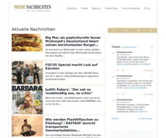 Prominachrichten.de(Aktuelle Promi News) Screenshot