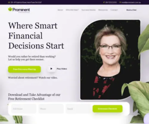 Prominent.com.au(Your financial well) Screenshot