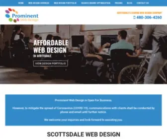 Prominentweb.com(Scottsdale Web Design) Screenshot