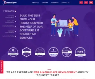 Prominigent.com(Top Web & Mobile app Development Company USA) Screenshot