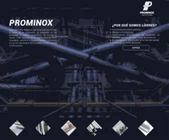 Prominox.com.mx(Líder en la distribución de Acero Inoxidable en México) Screenshot
