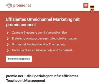 Promio.net(Die Spezialagentur für effizientes Touchpoint Management) Screenshot