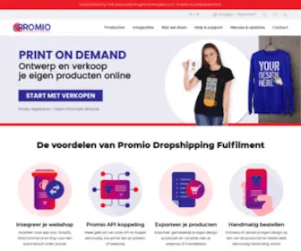 Promio.nl(Print on Demand fulfilment in Nederland) Screenshot