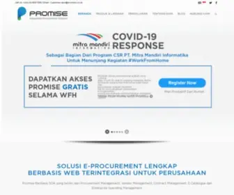 Promise.co.id(Procurement Management Information System for Ente) Screenshot