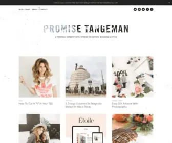 Promisetangeman.com(Promise Tangeman) Screenshot